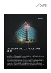 Understanding U.S. Real Estate Debt