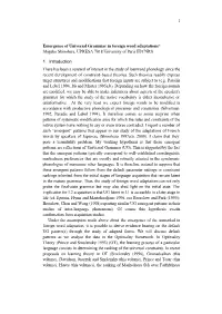 1 Emergence of Universal Grammar in Foreign Word Adaptations* Shigeko