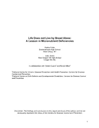 A Lesson in Micronutrient Deficiencies