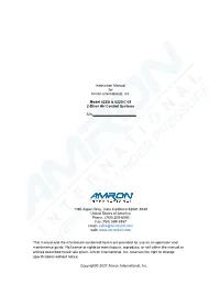 Amron 8225I-UM 2-Diver Air Control Systems User Manual REV
