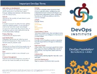 Devops Terms