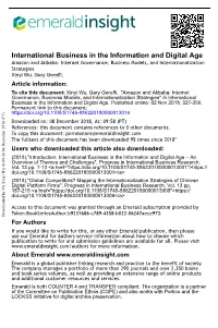 International Business in the Information and Digital