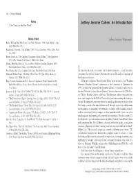 Jeffrey Jerome Cohen: an Introduction 1