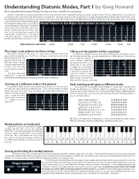 Understanding Diatonic Modes, Part 1 by Greg Howard