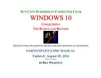 Windows 10 Conquering the Basics and Beyond
