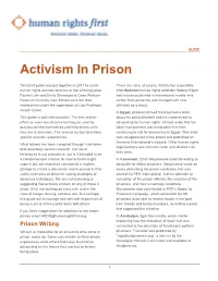 Activism in Prison