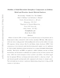 Arxiv:1605.07142V1 [Cond-Mat.Mtrl-Sci] 23 May 2016 Cls Ecas Edl Eopsso Ihl-Otn Li Li-Content High on Decomposes Readily Also Permi LEDC to Low Suﬃciently Scales