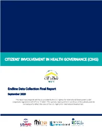 Citizens' Involvement in Health Governance