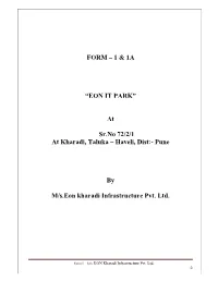 FORM –1 EON IT Park at Sr.No 72/2/1 at Kharadi, Taluka