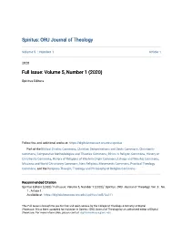 Full Issue: Volume 5, Number 1 (2020)
