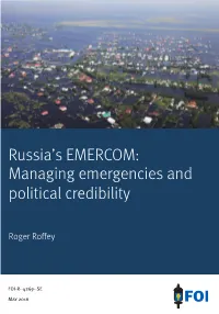 Russia´S EMERCOM