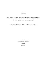 The Role of Trust in Administering the Incomes Of