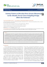 Activity Pattern of Brocket Deer (Genus Mazama) in the Atlantic Forest: Does Sampling Design Affect the Patterns?