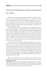 An Interview with John Simon Bert Cardullo