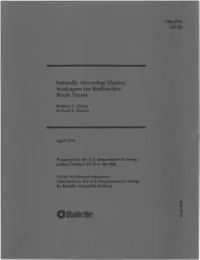Analogues for Radioactive Waste For~1S •