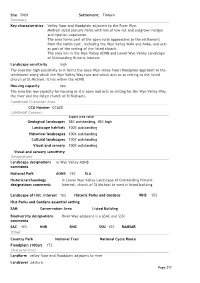 CCA Number CCA23 Combined Character Area Geological
