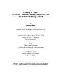 Discourse Coalitions, Extractivist Politics, and the Northern Gateway Conflict