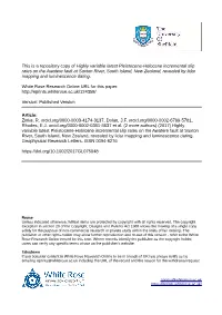Highly Variable Latest Pleistocene-Holocene Incremental
