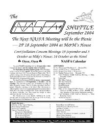 NASFA 'Shuttle' Sep 2004