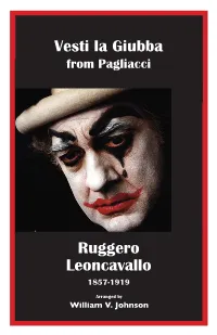 Vesti La Giubba from Pagliacci