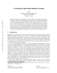 A Well-Typed Lightweight Situation Calculus∗