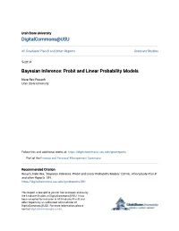 Bayesian Inference: Probit and Linear Probability Models
