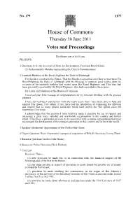 House of Commons Thursday 30 June 2011 Votes and Proceedings
