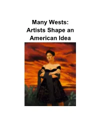 Many Wests: Artists Shape an American Idea