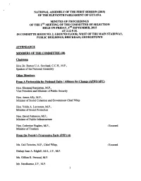 National Assembly of the First Session (2015) of the Eleventh Parliament of Guyana
