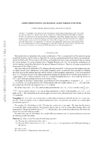 Affine Permutations and Rational Slope Parking Functions