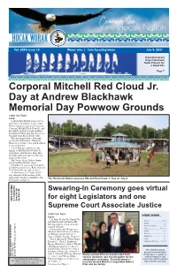 Corporal Mitchell Red Cloud Jr. Day at Andrew Blackhawk Memorial Day Powwow Grounds
