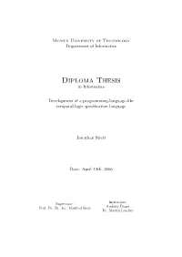 Diploma Thesis in Informatics