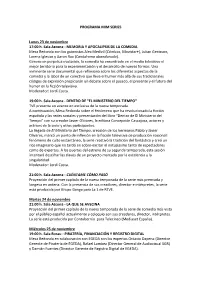 Programación MIM Series