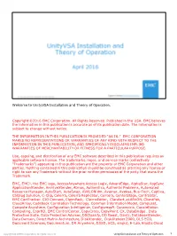 Unityvsa Installation and Theory of Operation. Copyright ©2016 EMC