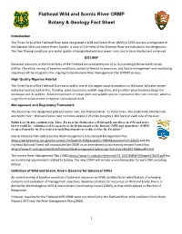 Flathead Wild and Scenic River CRMP Botany & Geology Fact Sheet
