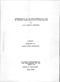 In Partial Fulfullment of the Requirements for the Degree Of