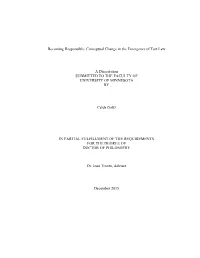 Conceptual Change in the Emergence of Tort Law