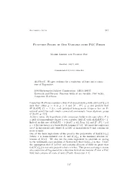 Function Fields of One Variable Over PAC Fields