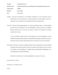 June 25 (Transcript)