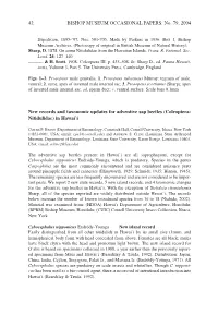 New Records and Taxonomic Updates for Adventive Sap Beetles (Coleoptera: Nitidulidae) in Hawai`I