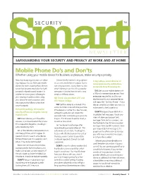 Safeguarding Your Security and Privacy at Work and at Home