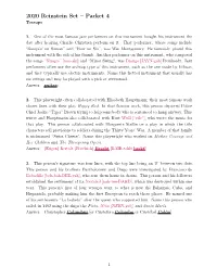 2020 Reinstein Set – Packet 4 Tossups