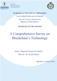 A Comprehensive Survey on Blockchain's Technology