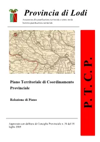 Piano Territoriale Di Coordinamento Provinciale