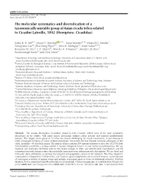 The Molecular Systematics and Diversification of a Taxonomically