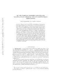 Arxiv:1610.09771V3 [Math.CO] 11 Oct 2019 N Elo N Nt Atto of Partition ﬁnite Any of Cell One 1.1