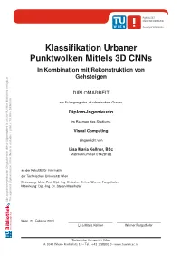 Classification of Urban Point Clouds Using 3D Cnns In
