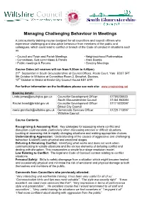 Managing Challenging Behaviour in Meetings