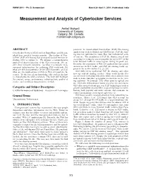 Measurement and Analysis of Cyberlocker Services