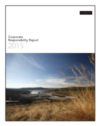 2015 Corporate Responsibility Report